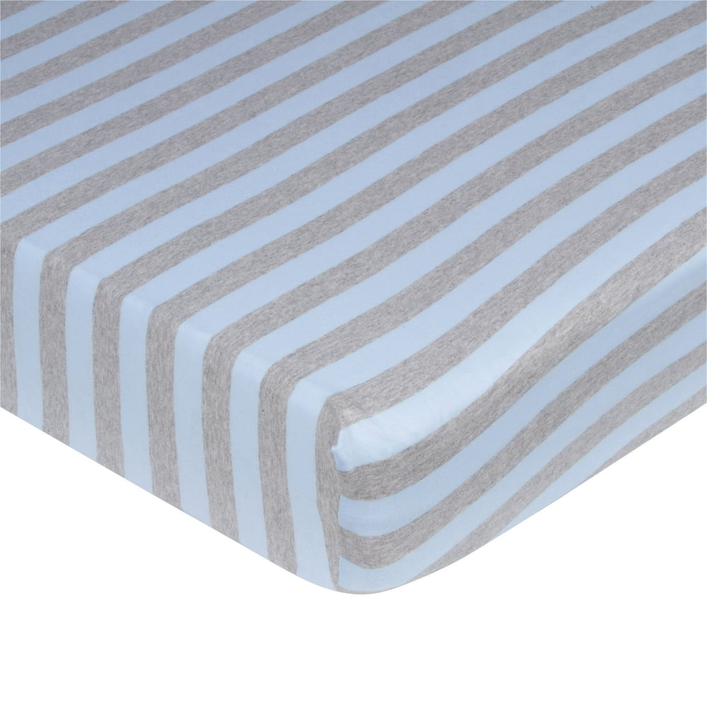 Gerber Newborn Baby & Toddler Boy Organic Cotton Crib Sheet, Stripe