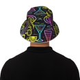 thumbnail image 5 of KLL Neon Bar Drinks Bucket Hat for Women Men Packable Travel Beach Sun Hat Outdoor Rave Accessories Reflective Fisherman Cap, 5 of 7