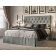 thumbnail image 2 of HMD Zachary Full Tufted Upholstered Platform Bed, Gray, 2 of 3