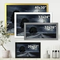 thumbnail image 4 of Designart 'A Full Moon Over Paved Road' Nautical & Coastal Framed Art Print, 4 of 4
