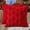 Red, variant on Smile Bee 18x18 Christmas Throw Pillow Covers Set of 2, Soft Plush Faux Wool Decorative Pillow Covers for Sofa Bedroom, Christmas Green