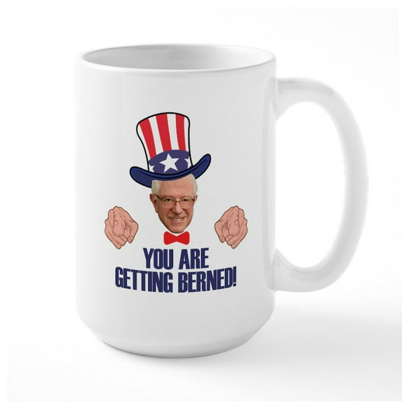 CafePress - Getting Berned Large Mug - 15 oz Ceramic Large White Novelty Mug