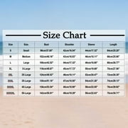 Tops for Women Trendy Shirts Clothes Everyday Wear Women's Fashion Printed T-Shirt 3/4 Sleeves Blouse Round Neck Casual Blue M