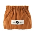 thumbnail image 3 of JeashCHAT Corduroy Little Bag Pocket, Portable No Zipper Self-closing Small Makeup Pouch Cosmetic Bag for Women, Mini Travel Storage Bag for Credit Cards Charging Cords Headphones Jewelry, Coffee, 3 of 7