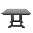 thumbnail image 4 of WestinTrends Malibu 5 Piece Adirondack Outdoor Dining Set, All Weather Poly Lumber Patio Table and Chairs Furniture Set, 43" Trestle Square Dining Table and 4 Adirondack Dining Chair, Gray, 4 of 8