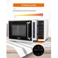 thumbnail image 3 of Commercila Chef 0.9 Cubic Foot Microwave with 10 Power Levels, Small Microwave with Grip Handle, 900W Countertop Microwave, 3 of 7