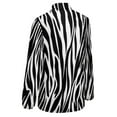 thumbnail image 5 of Zebra Black White Animal Print Long Sleeve Blouse Woman Streetwear Casual Shirts Summer Oversize Woman Streetwear Clothing Birthday Present, 5 of 7