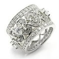 thumbnail image 1 of Bague en Argent Sterling Rhodium 925 avec AAA CZ&44; Clair - Taille 7, 1 of 1