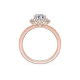 thumbnail image 2 of 0.70 Carat Excellent Pear Cut Natural Diamond Beautiful Halo Bridal Ring for Bride Solid 14K Rose Gold Size 5, 2 of 8