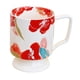 thumbnail image 4 of Taza de café con flores de porcelana de 400 ml para café con leche, leche y bebidas calientes. rojo, 4 of 9