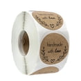 thumbnail image 2 of Homemade with Love Stickers 500 PCS, 1" Round Thanksgiving Stickers for Scrapbooking, Gift Tags, Water Bottles, Vintage Kraft Paper Holiday Decorations, 1 Roll, 2 of 4