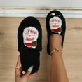 thumbnail image 2 of Christmas Slippers House Shoes for Women Fluffy Soft Cozy Bedroom Cartoon Plush Cute Slippers for Indoor Outdoor Use, 2 of 6