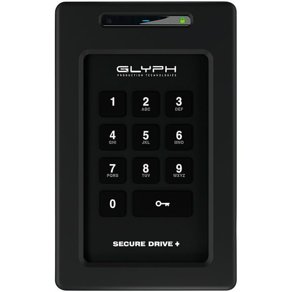 Glyph Technologies 5TB SecureDrive  Professional External Hard Disk Drive with Keypad