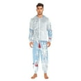 thumbnail image 6 of 1 Piece Adult Onesie Pajamas Cozy & Loose-Fit Sleepsuit Loungewear with Pockets Cartoon Style Village Houses X-Small, 6 of 7