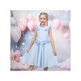 thumbnail image 2 of Sunny Fashion Girls Dress Light Gingham Plaid Waist Ruffle Cap Sleeve Party Summer 4 Years, 2 of 7
