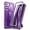 Purple, variant on Dexnor for Samsung Galaxy S21 Case, [Built in Screen Protector and Kickstand] Heavy Duty Military Grade Protection Shockproof Protective Cover for Samsung Galaxy S21 5G, 6.2 inch Black