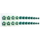 thumbnail image 4 of Decoración de uñas, 24 unidades/caja, patrón de flores verdes, uñas artificiales falsas para los pies, puntas para uñas de los pies, parte superior de la línea, 4 of 4