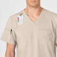 thumbnail image 6 of Wink W123 Men's V-Neck Scrub Top, Khaki, S Womens, 6 of 6