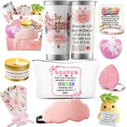 Sister Birthday Gifts, Sisters Gifts from Sister, Get Well Soon Gift Basket for Sister, Unique Sister 20OZ Tuath Spa Gifts Box,Gift Set for Best Friends Mom Sister Wife Her Girlfriend Coworker Bestie