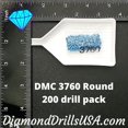 thumbnail image 2 of DMC 3760 ROUND 5D Diamond Painting Drills Beads DMC 3760 Medium Wedgewood Blue, 2 of 3