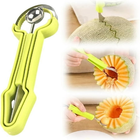 

Shishian Watermelon Cutter 2024 Upgrade Watermelon Fork Slicer Cutter Stainless Steel Watermelon Windmill Cutter Summer Watermelon Cutting Tool Fork Slicer Set For Home Green Plastic （Clearance）