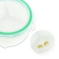 thumbnail image 3 of Unique Bargains 1 Pc Pill Case 3 Grid Round Pill Box Green, 3 of 6