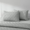 Grey Quilt Queen Size Extra Soft Lightweight Queen Quilt Sets