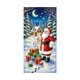 thumbnail image 2 of Cortina navideña de poliéster de 35 x 72 pulgadas con diseño de Papá Noel | Decoración navideña duradera para puertas, paredes y mesas | Fácil de instalar para fiestas, 2 of 6