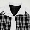thumbnail image 2 of Cilsoka Womens Plaid Shacket Jackets Oversized Denim Jacket Casual Long Sleeve Button Down Zip up Plaid Shacket Boyfriend Jean Jacket With Pockets, 2 of 5