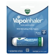 Vicks Vapoinhaler Portable Non-Medicated Nasal Inhaler, Sinus Relief, Menthol, 1 Ct