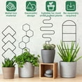 thumbnail image 2 of Pluokvzr 5pcs Metal Potted Planting Trellis for Indoor Outdoor Assorted Style Anti Deformation Houseplant Trellis Multipurpose Geometric Shape Bonsai Trellis for Garden Courtyard Balcony, 2 of 10