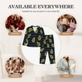 thumbnail image 7 of Honeii Avocado print Women's Pajama Sets Long Sleeve Button Down Sleepwear Nightwear Soft Pjs Lounge Sets-XX-Large, 7 of 7