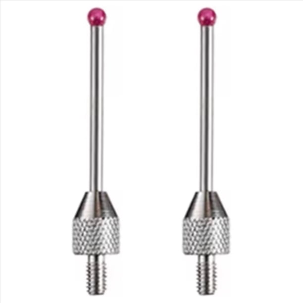2X Puntas de Medición de Sonda CNC M2.5 Punta de Aguja de 2 mm Eje de Porcelana Calibrador de CNC Sonda de Medición Máquinas CMM A
