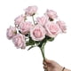 thumbnail image 1 of Rosa artificial de 10 cabezas, flor de seda falsa, centro de mesa para boda, fiesta, jarrón DIY, decoración de flores artificiales, 1 of 8