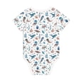 thumbnail image 6 of Rocae Undersea Animals for Baby Cotton Short-Sleeve Bodysuits for Unisex Onesies Bodysuit-3 Months, 6 of 7