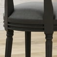 thumbnail image 6 of Noble House Dior Set of 2 Dining Chairs, Traditional Fabric, Gray and Black, 6 of 7