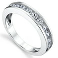 thumbnail image 2 of Bague de Fiançailles pour Homme en Argent Sterling avec Zircon Cubique Rond 4MM, 2 of 3