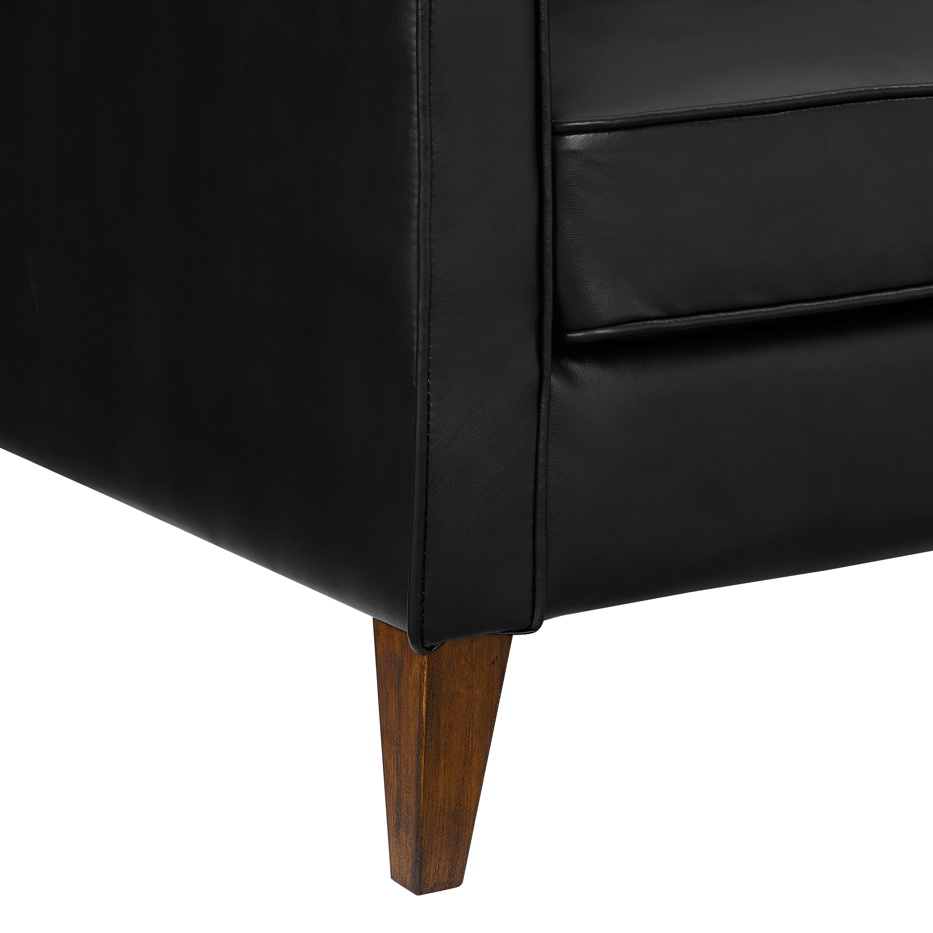 Hillsdale Jianna Faux Leather Sofa, Black - image 11 of 12