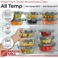 thumbnail image 6 of Magic Mill 24-Piece Glass Storage Containers, Airtight Food Containers & Food Storage Set, Durable Glass Storage Containers for Kitchen, 6 of 6