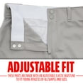 thumbnail image 4 of Franklin Sports Youth Baseball + Softball Pants - Kids Relaxed Pants - Gray - Youth Large, 4 of 10