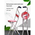 thumbnail image 2 of Heavy Duty Folding Cane with Seat for Seniors – 286 lbs Capacity Adjustable Walking Stick Chair – Lightweight Collapsible Cane with Seat for Elderly Travel – Portable Cane Stool, 2 of 9