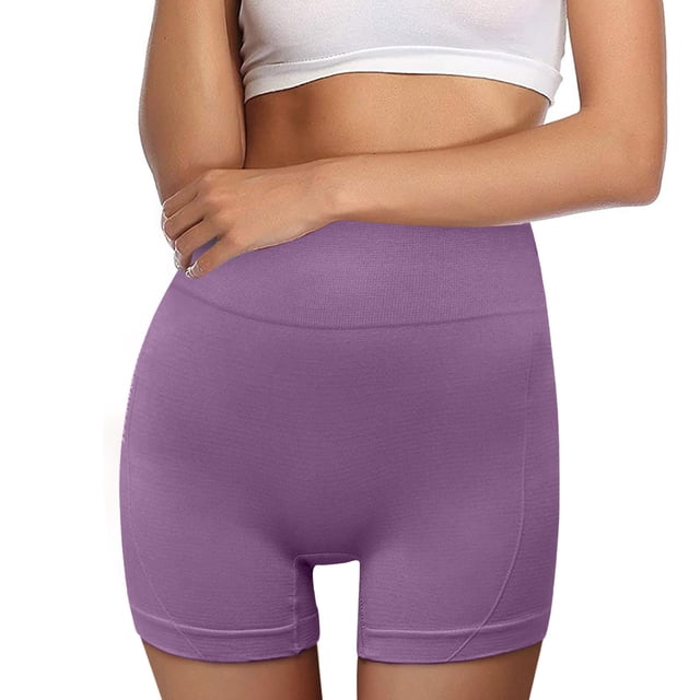 Shorts deportivos Gibobby Mujer de secado rápido cintura alta color melocotón para Yoga correr L