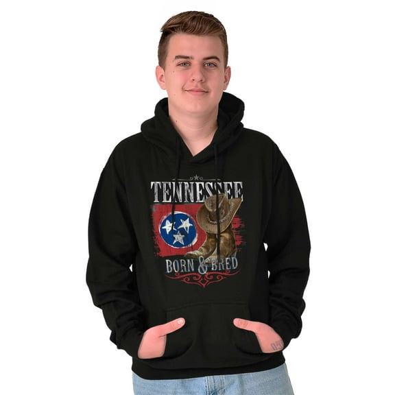 Tennessee TN Born and Bred Southerner Hoodie Sweatshirt Women Men Brisco Brands S