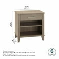 thumbnail image 3 of Bush Furniture Somerset Modern Bedroom Nightstand in Ash Gray, 3 of 5