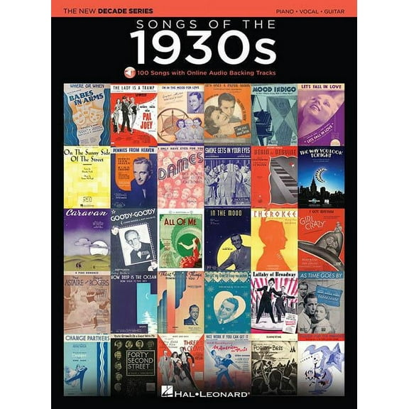 Songs of the 1930s -Piano/Vocal/Guitar Songbook-Audio Online