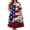 Z10 Multicolor, variant on Erwazi Summer Plus Size Dresses for Women 4th Of July Printed Crew Neck Sleeveless Ankle Length Dress Celebrations Outdoor Parties Activities Casual Dresses