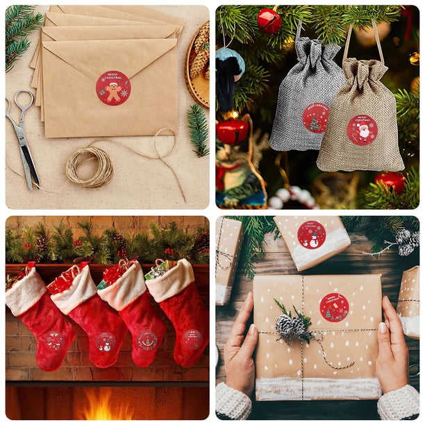Etiquetas Para Regalos De Navidad Logbuch-Verlag Pack De 24 Pegatinas Navideñas 4 C Con Núeros Del 1 Al Pegatinas Para Regalos