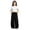 054 School Uniform Pant-Black, variant on RTKFRFLM Girls Wide Leg Pants Loose Fit Elastic Waist Drawstring Solid Color Casual Long Trousers for Kids for Everyday Casual Wear