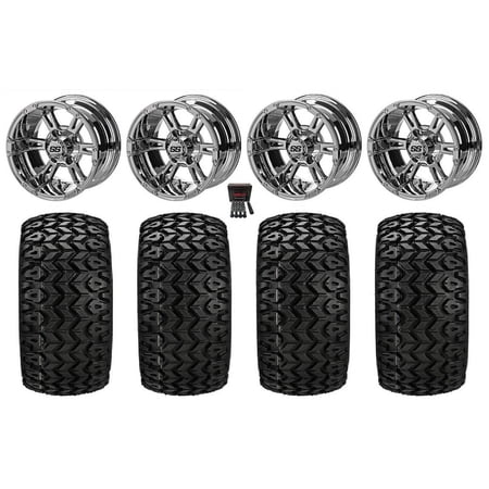 LSI Raptor 12 Golf Cart Wheels Mirror 23 Sierra Sport Tires Yamaha LSI Raptor 12 Golf Cart Wheels Mirror 23 Sierra Sport Tires Yamaha
