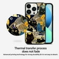 thumbnail image 5 of Kawaii Black Cat for iPhone 13 Pro Max Case, Cute Aesthetic Artistic Puzzle Shock-Absorbent Protective,Black, 5 of 6